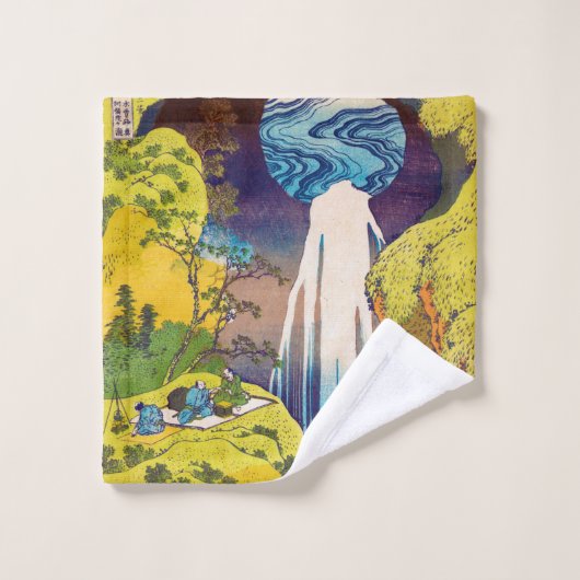 Waterval, Katsushika Hokusai, Ukiyo-e Bad Handdoek (Wasdoekje)