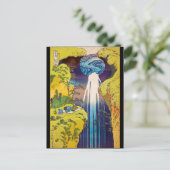 Waterval, Katsushika Hokusai, Ukiyo-e Briefkaart (Staand voorkant)