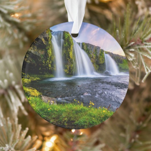 Waterval | Kirkjufellsfoss, IJsland Ornament (Boom)