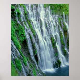 Waterval landschap, Californië Poster