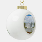 Waterval Landschap in Iguazu Park Keramische Bal Ornament (Links)