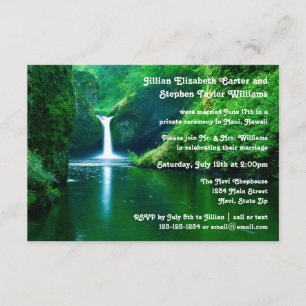 Waterval Landschapsfoto- 3x5Trouw Aankondiging