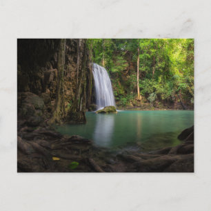 Waterval Lente regenwoudewaterval Thailand Briefkaart