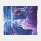 waterval met zeemeerminnen fleece deken (Voorkant (Horizontaal))