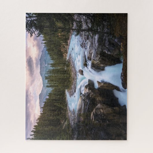Waterval | Nationaal Park Jasper, Canada Legpuzzel (Verticaal)