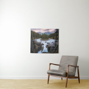 Waterval   Nationaal Park Jasper, Canada Wandkleed