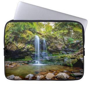 Waterval   Nationaal park Smokey Mountain Laptop Sleeve