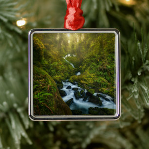 Waterval Nationaal park van de Olympische Spelen Metalen Ornament