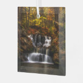 Waterval | New England Connecticut Glas Ornament (Voorkant links)