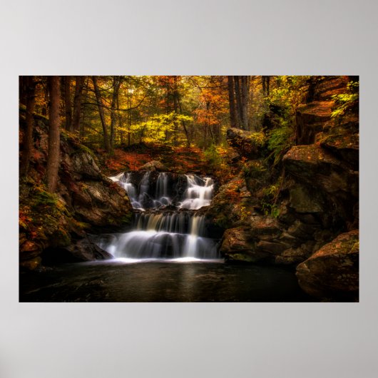 Waterval | New England Connecticut Poster (Voorkant)