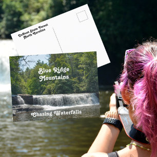 Waterval Noord Carolina Blue Ridge Mountains Briefkaart