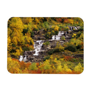 Waterval onder Mt Cannon in Glacier National Magneet
