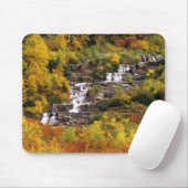 Waterval onder Mt Cannon in Glacier National Muismat (Met muis)