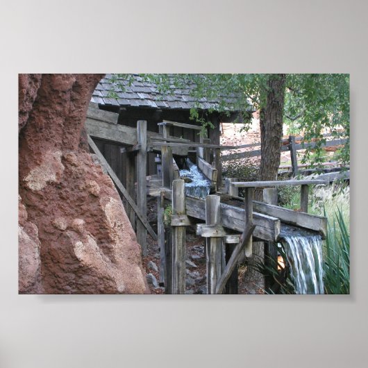 Waterval op de Big Thunder Mountain Railroad Poster (Voorkant)
