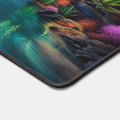 Waterval op een verre planeet bureaumat (Hoek)