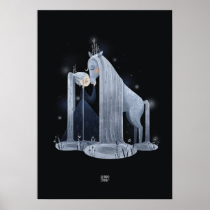 WATERVAL PAARD van Alexandra Dikaia Poster