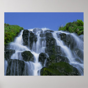 Waterval, Portree, Isle of Skye, Highlands Poster