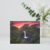 Waterval | Rainbow-Herfsten, Hilo, Hawaii Briefkaart (Staand voorkant)