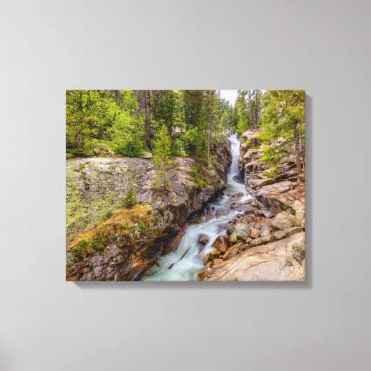 Waterval & riviercascade canvas afdruk (Voorkant)