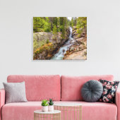Waterval & riviercascade canvas afdruk (Insitu (Woonkamer))