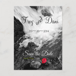 Waterval & Roos - Save the Date Aankondigingskaart