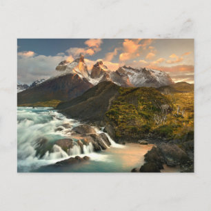 Waterval Salto Grade Waterfall Patagonia Chili Briefkaart