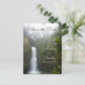 Waterval Save the Date Briefkaart (Staand voorkant)