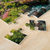 Waterval Schilderachtig puzzelberg Kunstcomplexen Legpuzzel (Zijkant)