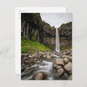 Waterval | Svartifoss Waterfall, IJsland Briefkaart (Voorkant / Achterkant)