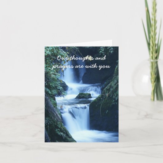 Waterval Sympathy Wenskaart Kaart (Voorkant)