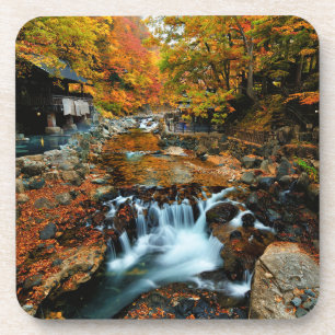 Waterval Takaragawa Onsen Osenkaku, Japan Bier Onderzetter