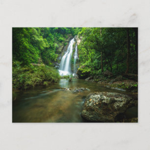 Waterval   Tamnung Waterfall, Phuket Thailand Briefkaart