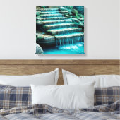 Waterval trappen Canvas muurkunst (Insitu (Slaapkamer))