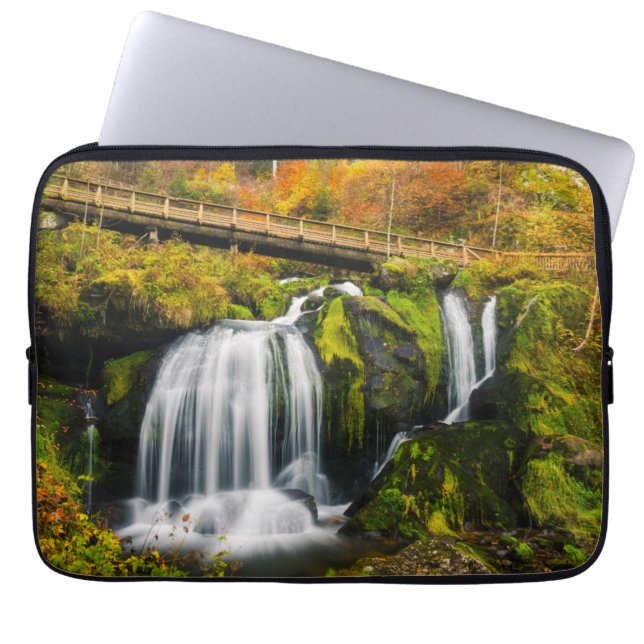 Waterval | Triberg Waterfall, Duitsland Laptop Sleeve (Voorkant)