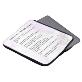 Waterval tussen geliefden Verheffend gedicht Poste Laptop Sleeve