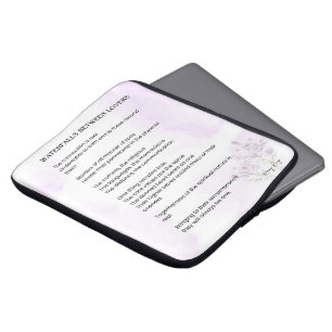 Waterval tussen geliefden Verheffend gedicht Poste Laptop Sleeve