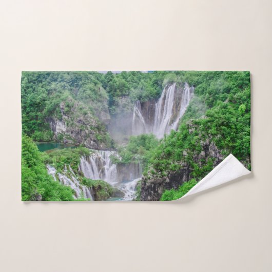 Waterval van de meren van Plitvice Bad Handdoek (Handdoek)