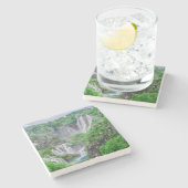 Waterval van de meren van Plitvice Stenen Onderzetter (Zijkant)