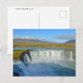 Waterval van Godafoss, IJsland Briefkaart (Voorkant / Achterkant)