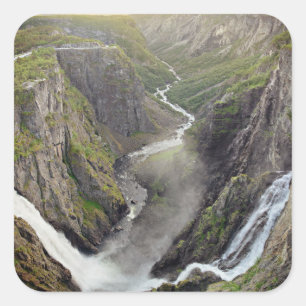 Waterval van Voringsfossen in Noorwegen sticker