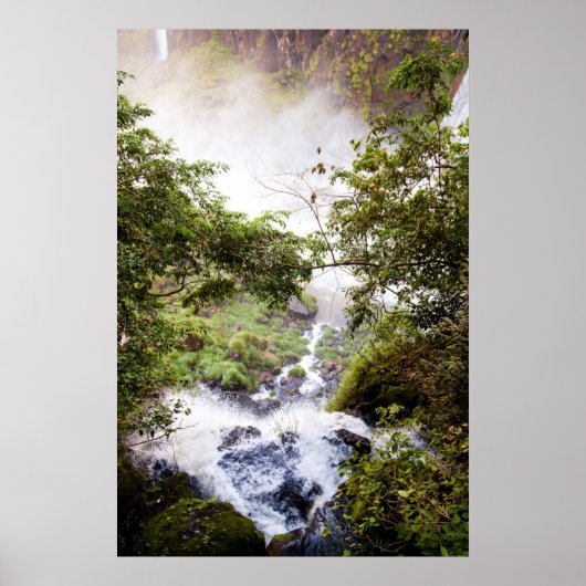 Waterval vanaf boven poster (Voorkant)