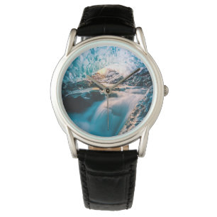 Waterval   Vatnajokull Glacier, Oost-IJsland Horloge