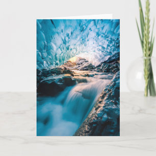 Waterval   Vatnajokull Glacier, Oost-IJsland Kaart