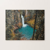Waterval Verborgen in de Bossen Legpuzzel (Horizontaal)