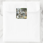 Waterval Vierkante Sticker (Tas)