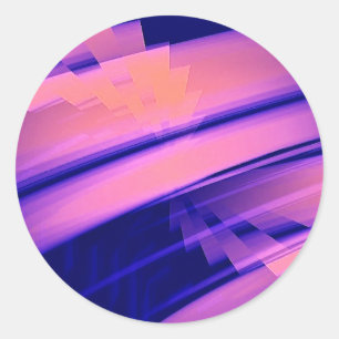 WATERVAL WATER ABSTRACT RONDE STICKER