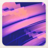 WATERVAL WATER ABSTRACT VIERKANTE KARTONNEN ONDERZETTER (Voorkant)