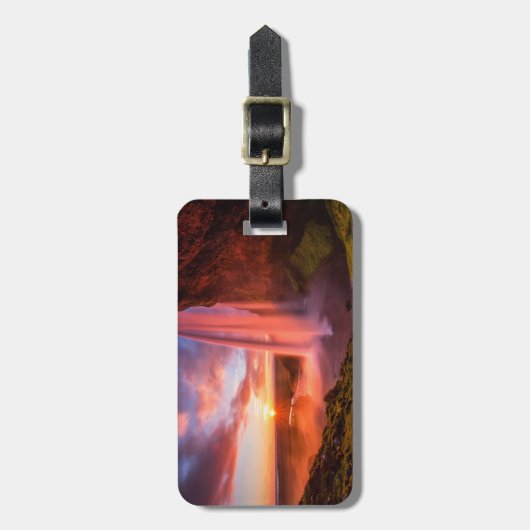 Waterval | Waterval in Seljalandsfoss Bagagelabel (Voorkant verticaal)