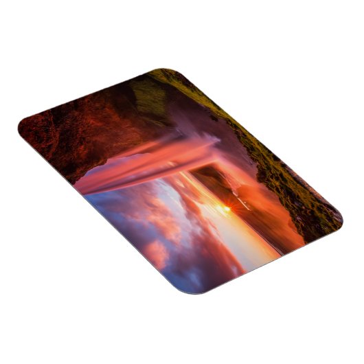 Waterval | Waterval in Seljalandsfoss Magneet (Rechterzijde)