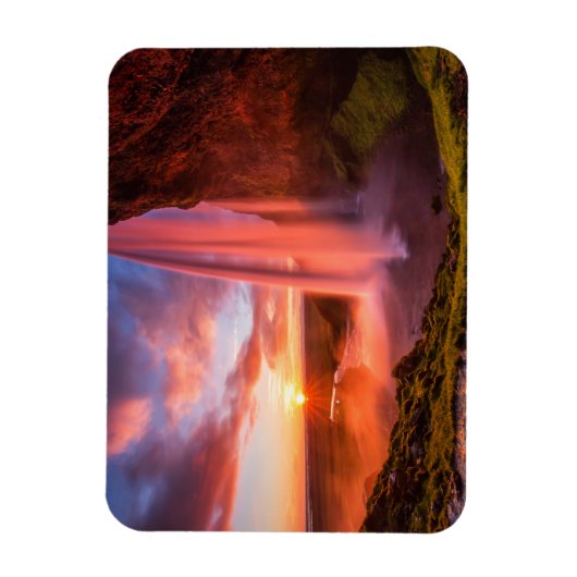 Waterval | Waterval in Seljalandsfoss Magneet (Verticaal)